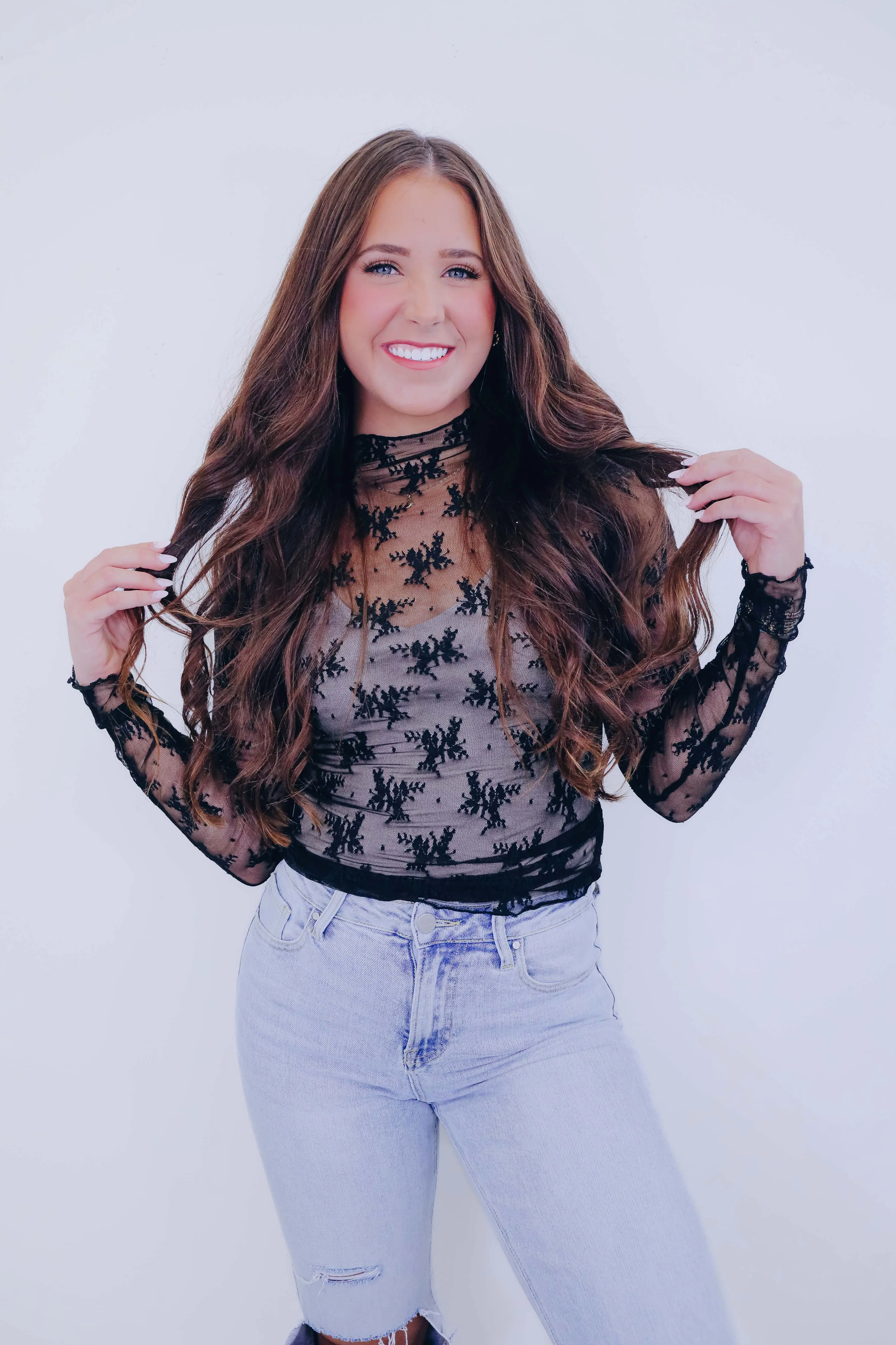 Lolita Lace Sheer Top - 2 Colors