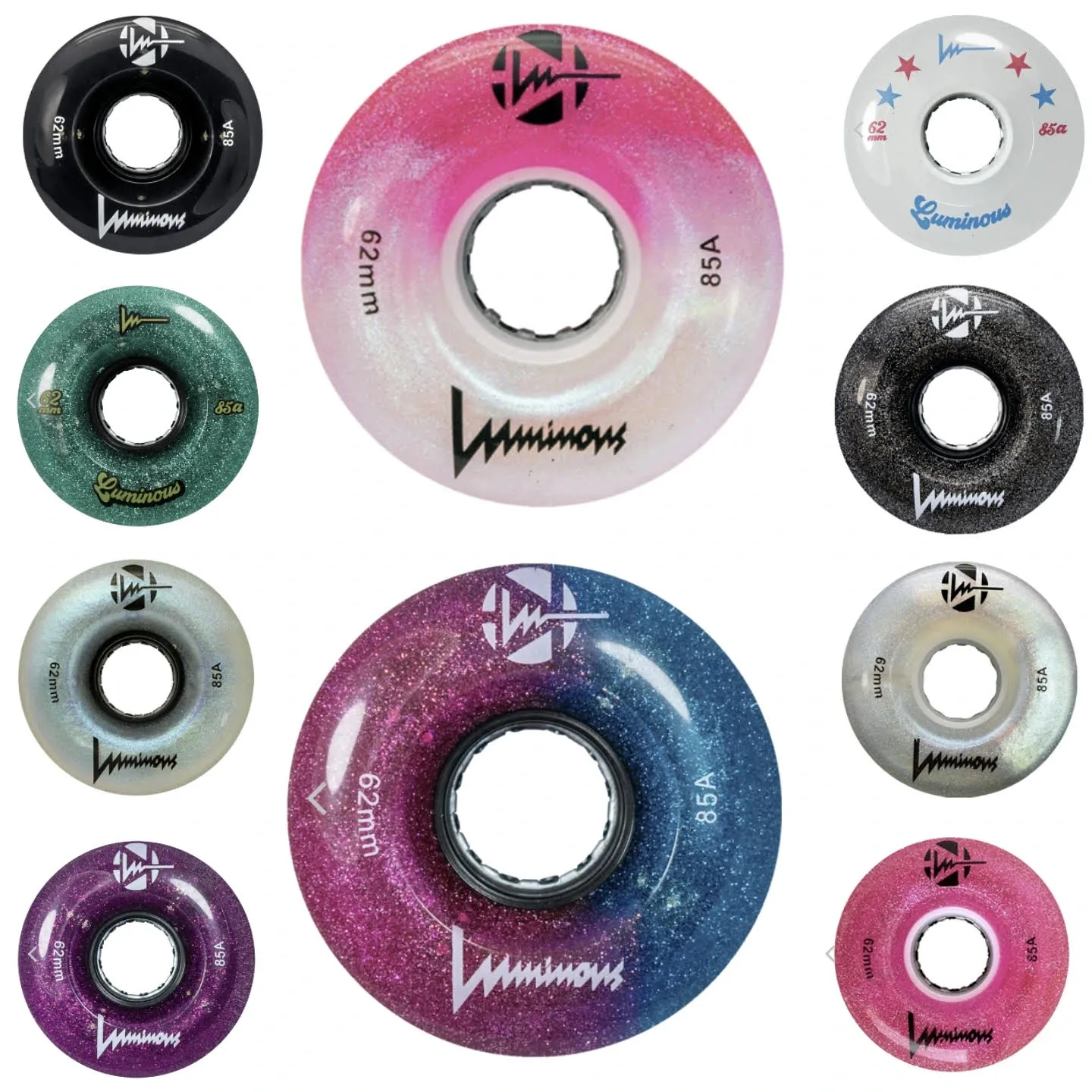 Luminous LED Quad wheels - 85a - More Colors -