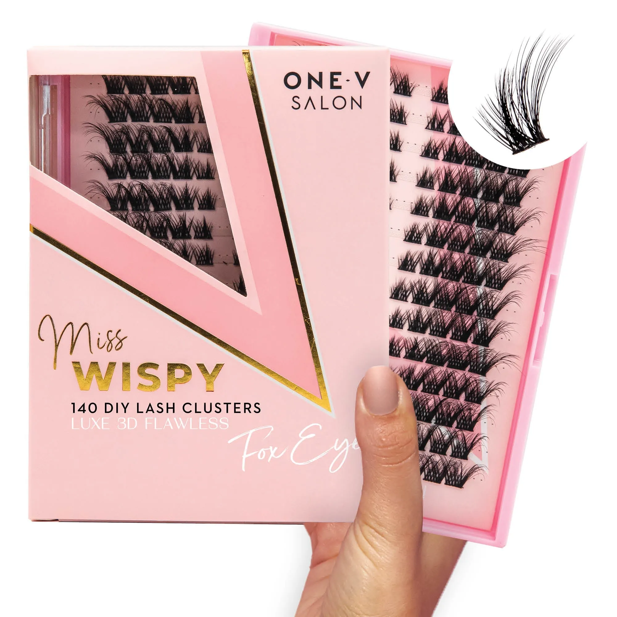 Luxe 3D Flawless - Fox Eye - 140 DIY Cluster Lashes Complete Kit