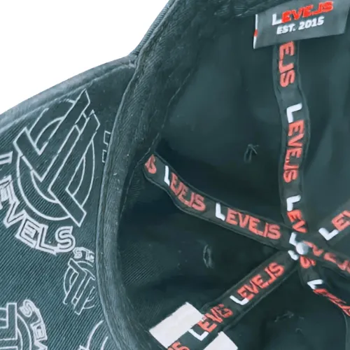 LUXE LEVELS CAP | BLACK & WHITE
