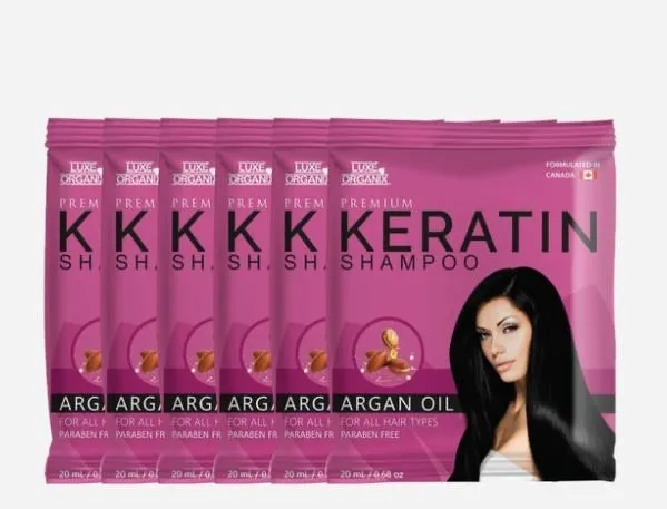 Luxe Organix Argan Keratin Treatment Shampoo 20ml x 6s