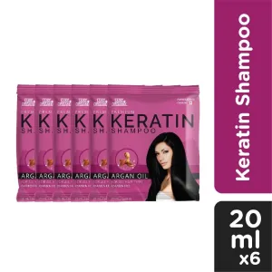 Luxe Organix Argan Keratin Treatment Shampoo 20ml x 6s
