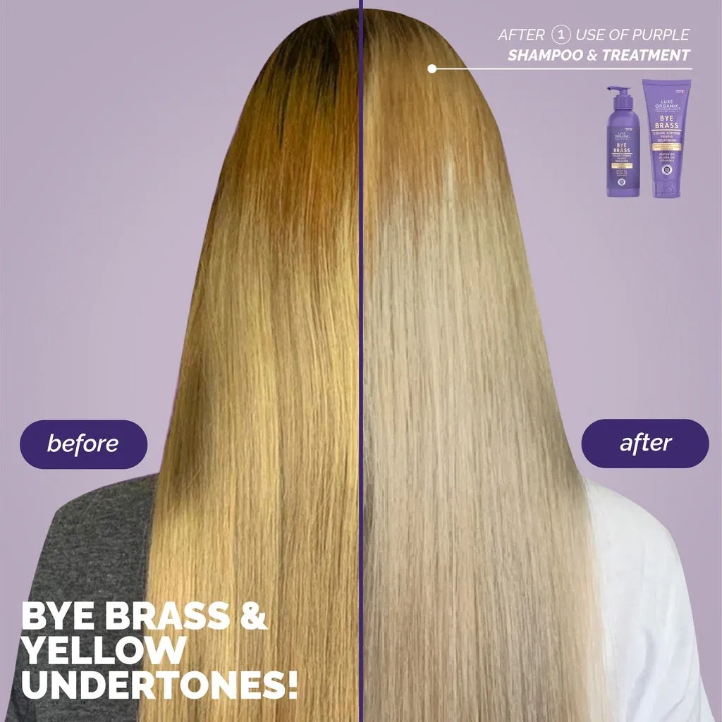 LUXE ORGANIX Bye Brass Purple Shampoo 210ml