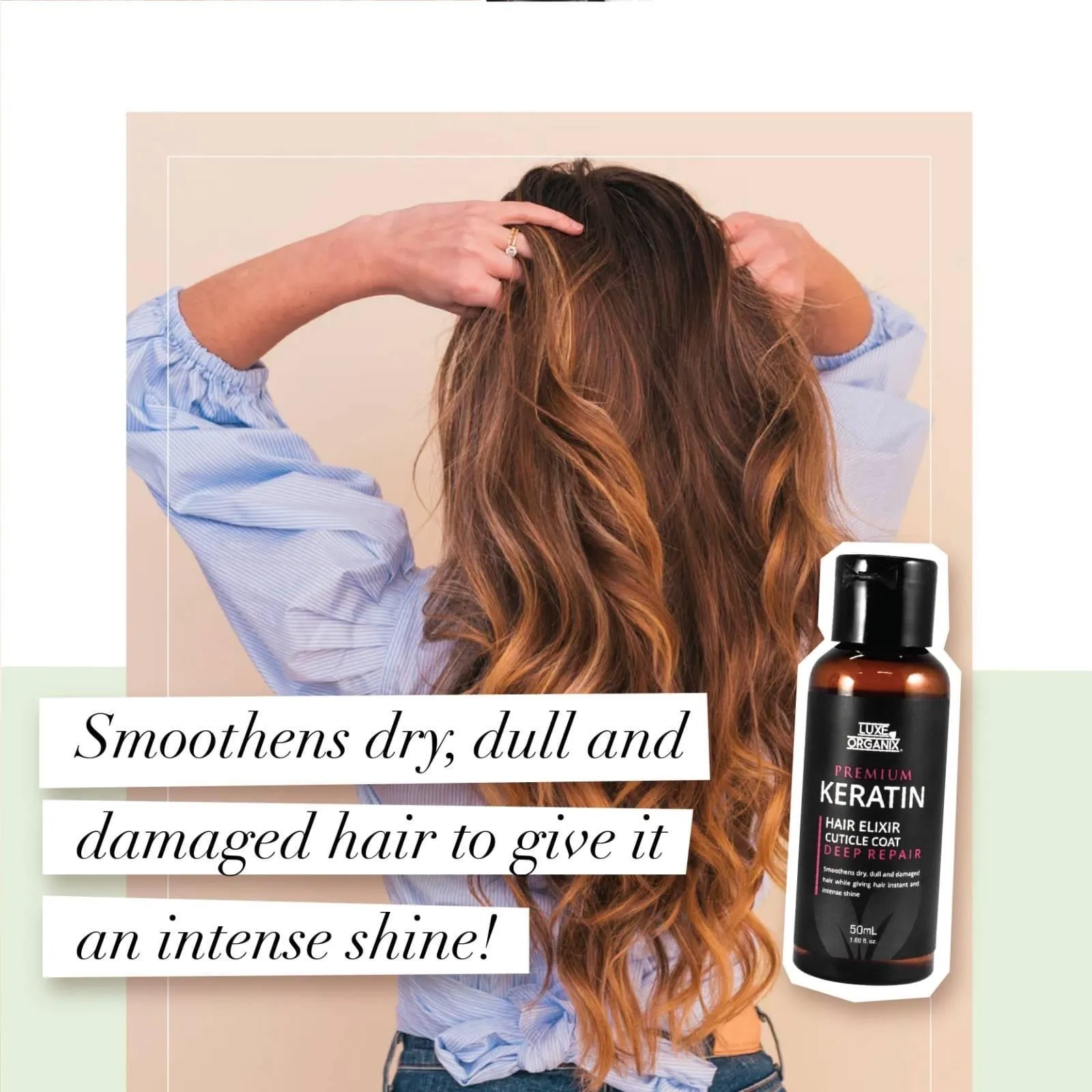 Luxe Organix Keratin Elixir Cuticle Coat 50ml