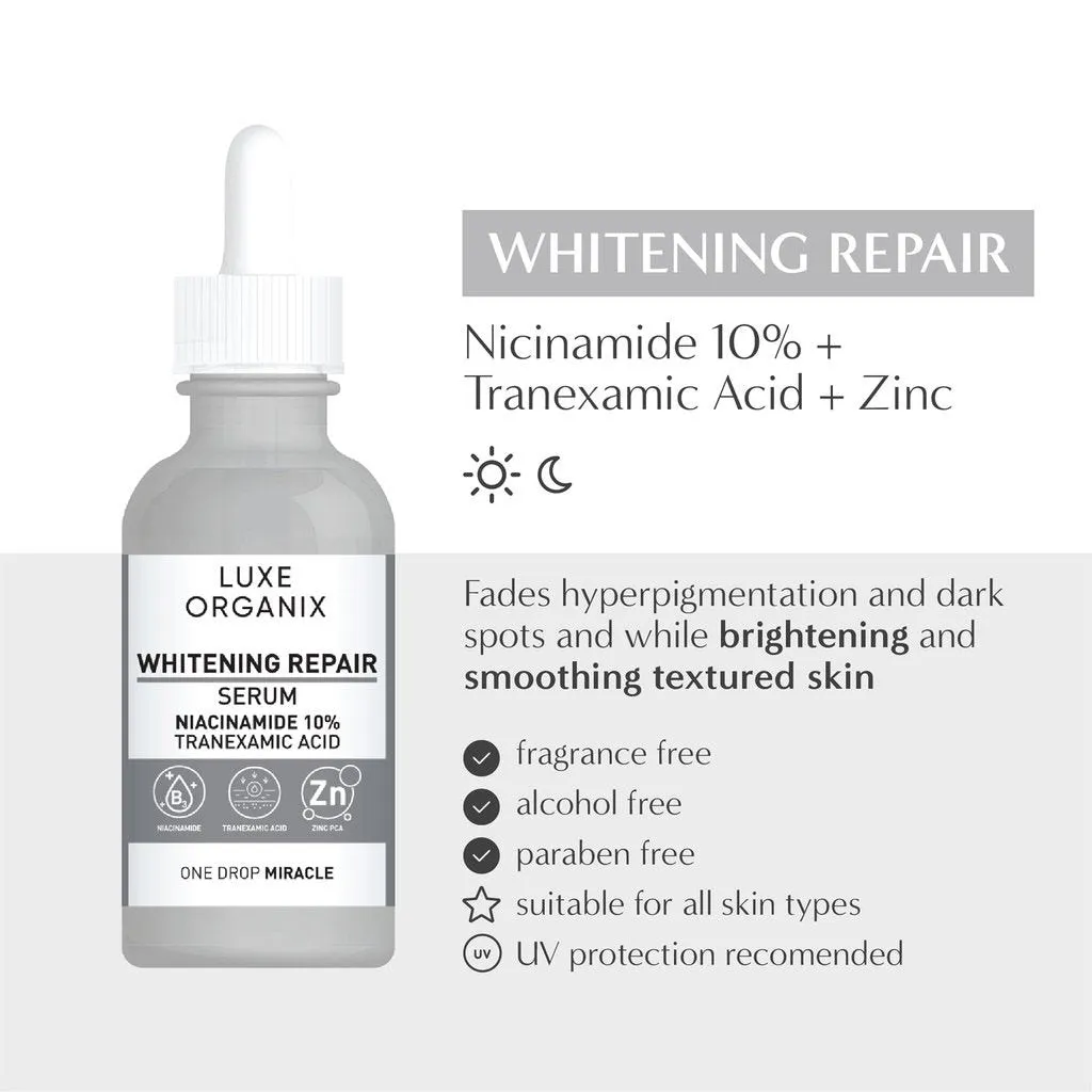 Luxe Organix Whitening Repair Serum 10% 30ml