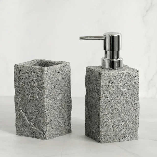 Luxe Resin Bathroom Set – Elegant, Durable, and Easy-to-Clean 4-Piece Bathroom Accessory Set