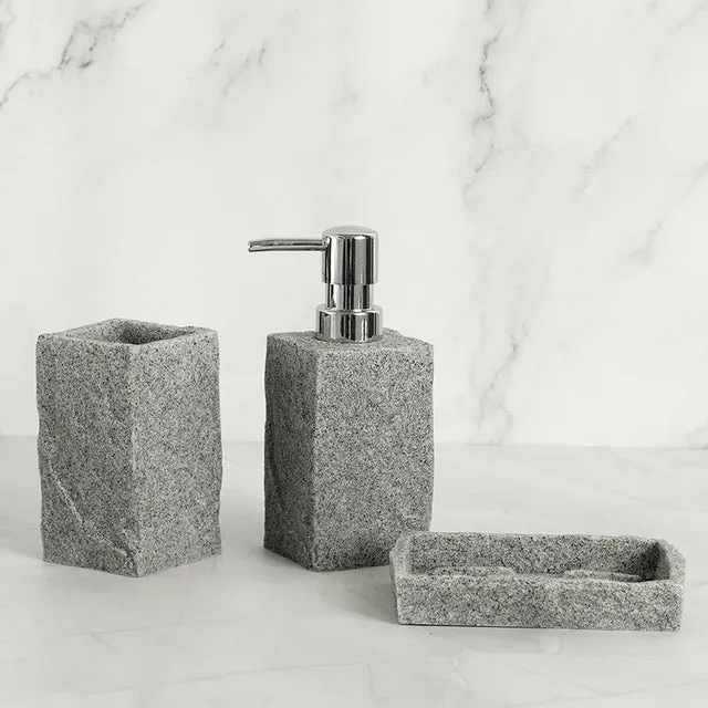 Luxe Resin Bathroom Set – Elegant, Durable, and Easy-to-Clean 4-Piece Bathroom Accessory Set