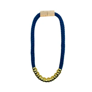 Luxe Skinny Classic Necklace- Navy