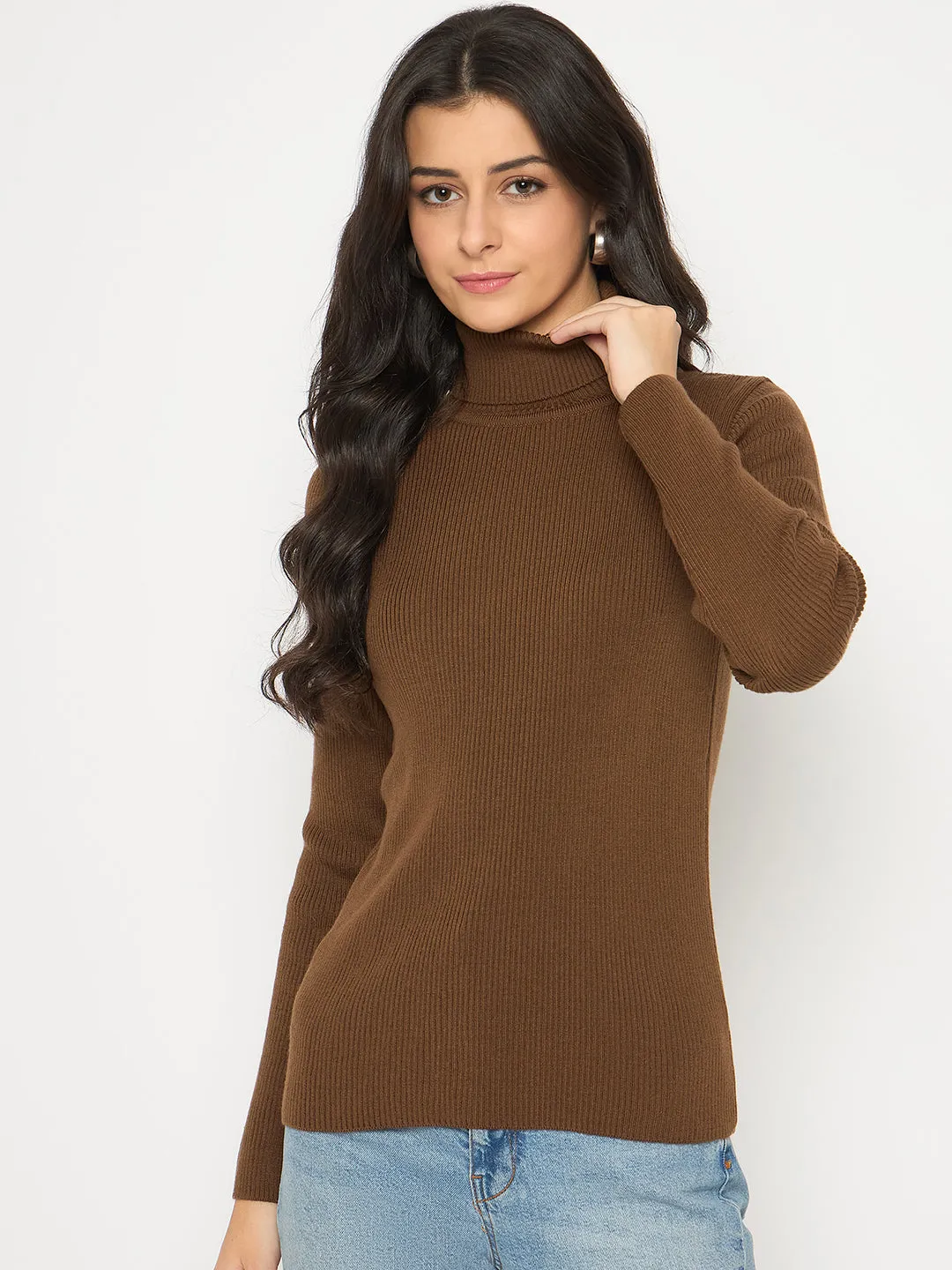 Madame High Neck Coffee Brown Skeeve
