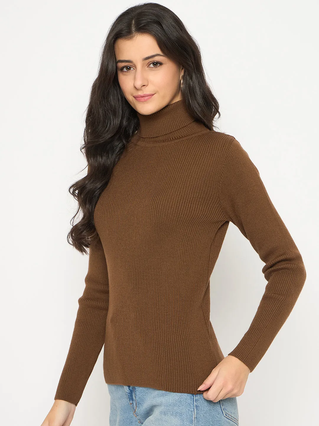 Madame High Neck Coffee Brown Skeeve