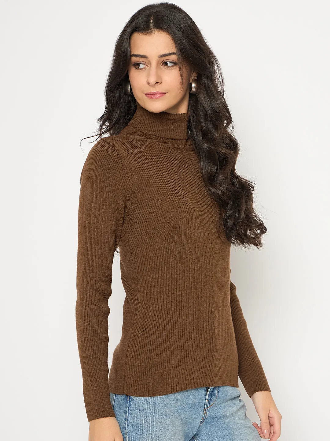 Madame High Neck Coffee Brown Skeeve
