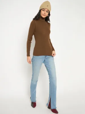 Madame High Neck Coffee Brown Skeeve
