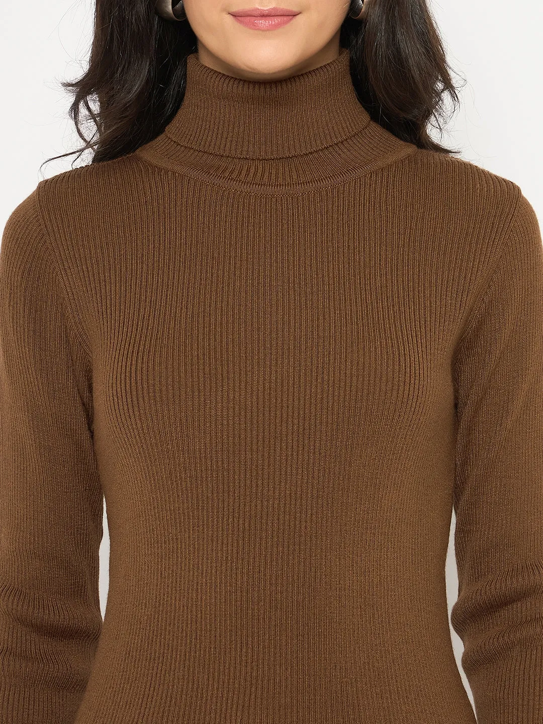 Madame High Neck Coffee Brown Skeeve
