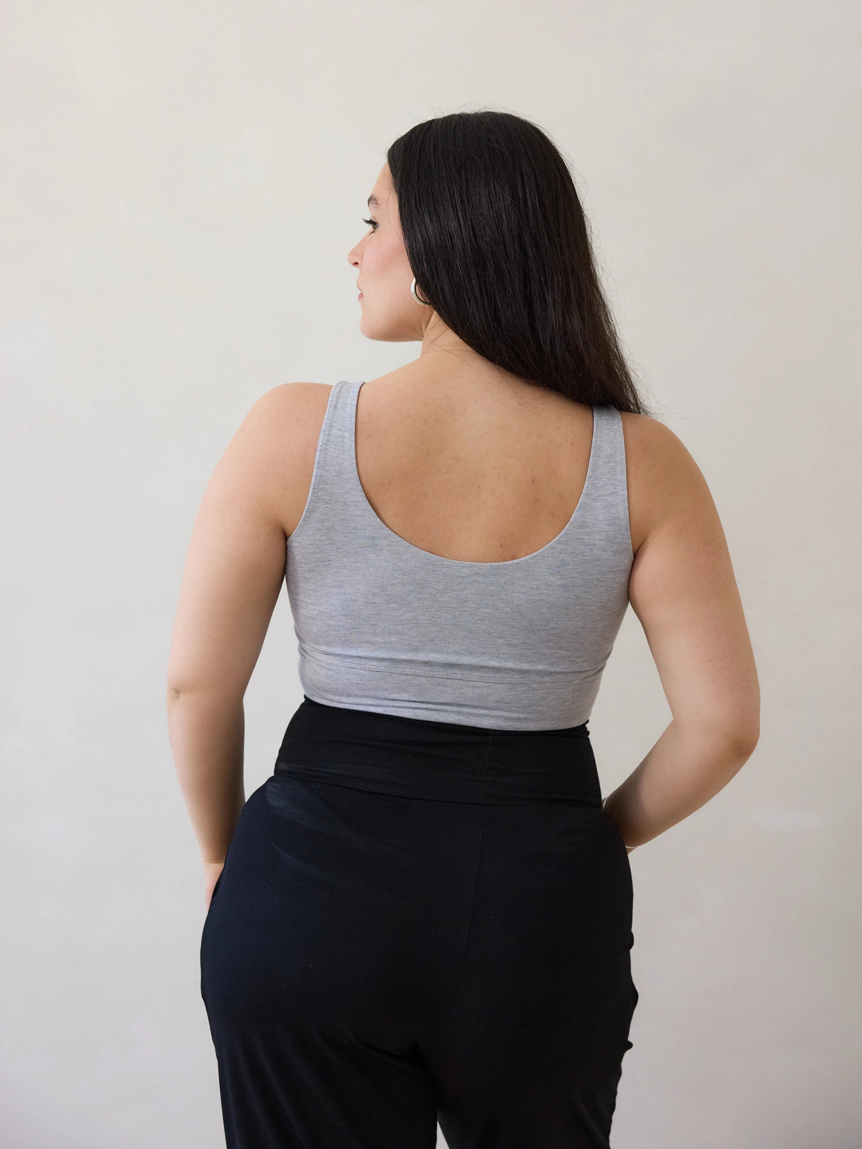 MELANGE GREY THOMPSON BRA