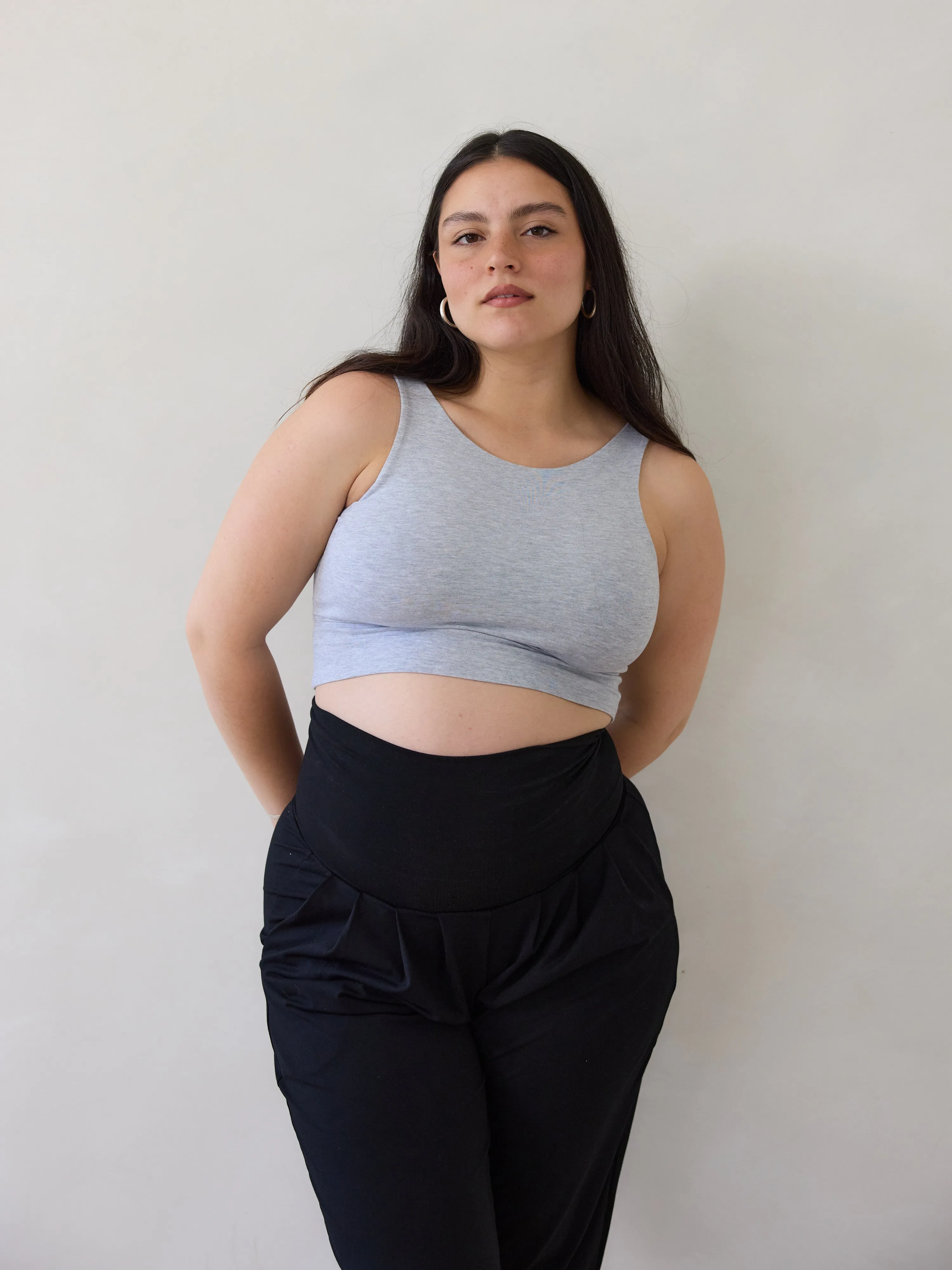 MELANGE GREY THOMPSON BRA