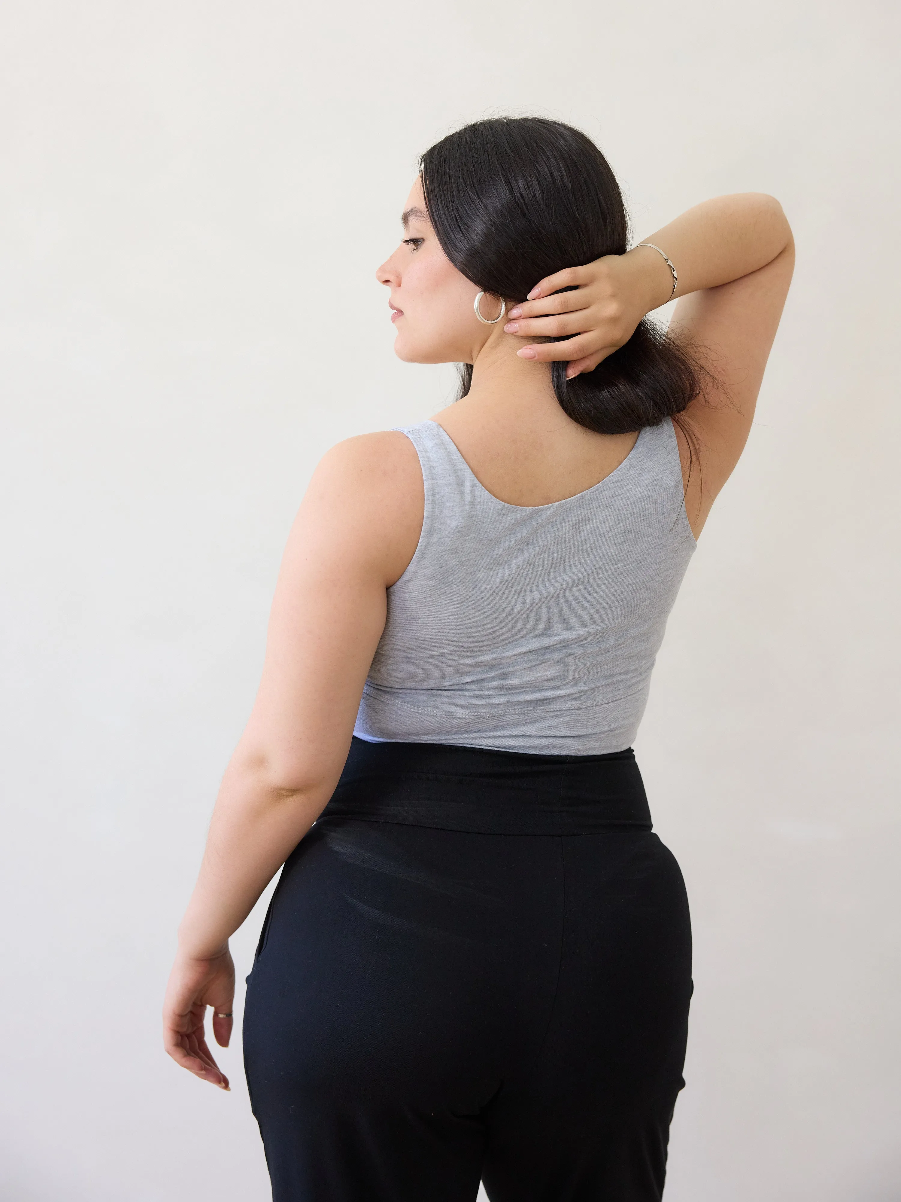 MELANGE GREY THOMPSON BRA