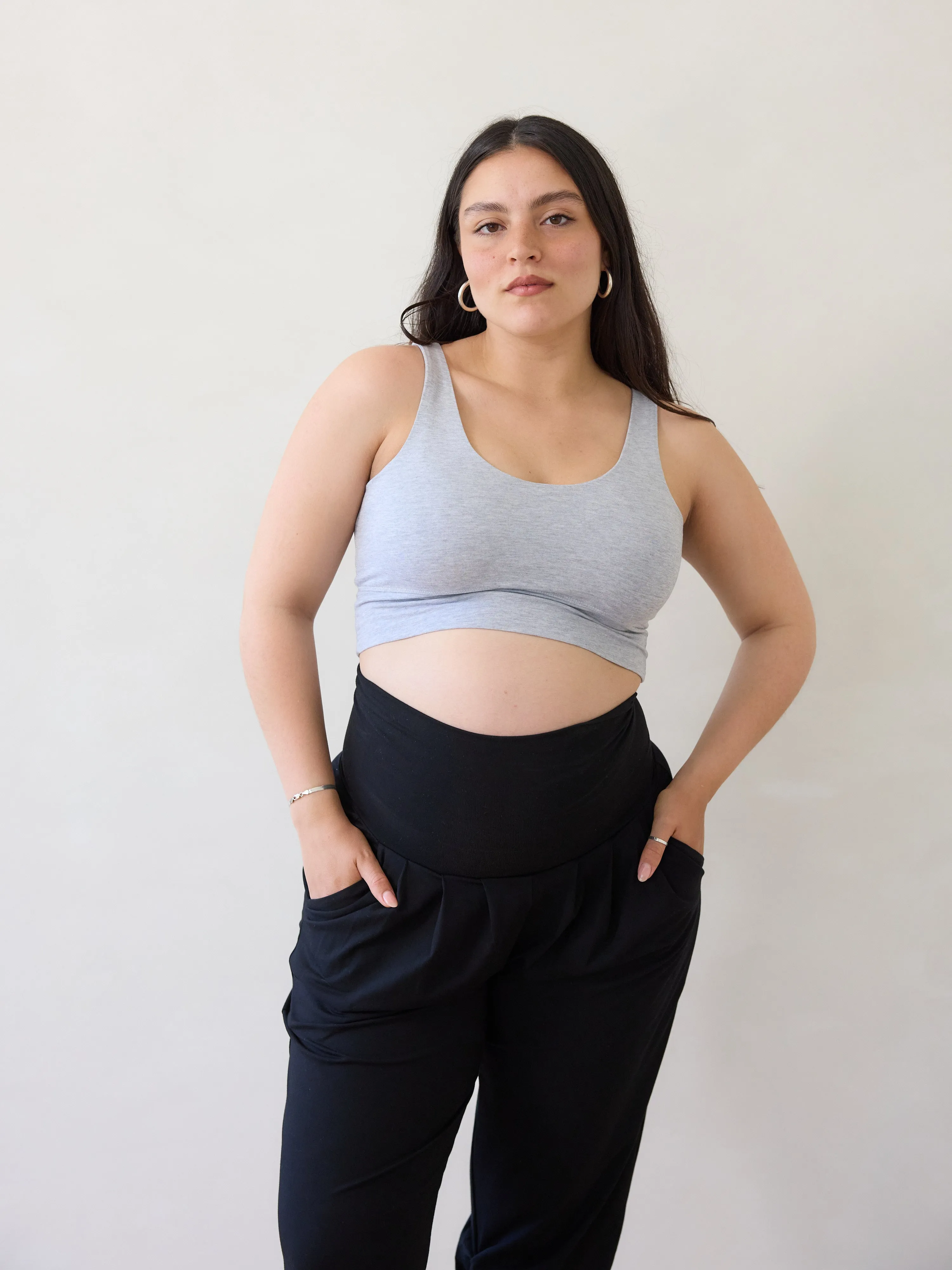 MELANGE GREY THOMPSON BRA