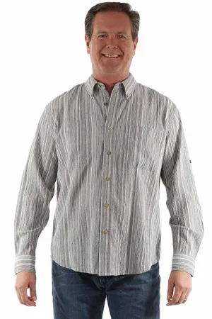 Men's Farthest Point Collection Shirt: Seersucker Stripe