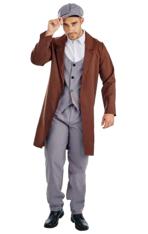 Mens Peaky Blinders Gangster Costume