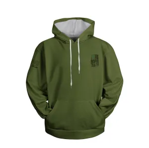 Men's Regular Fit Patriotic USA Flag Graphic Pocket Hoodies