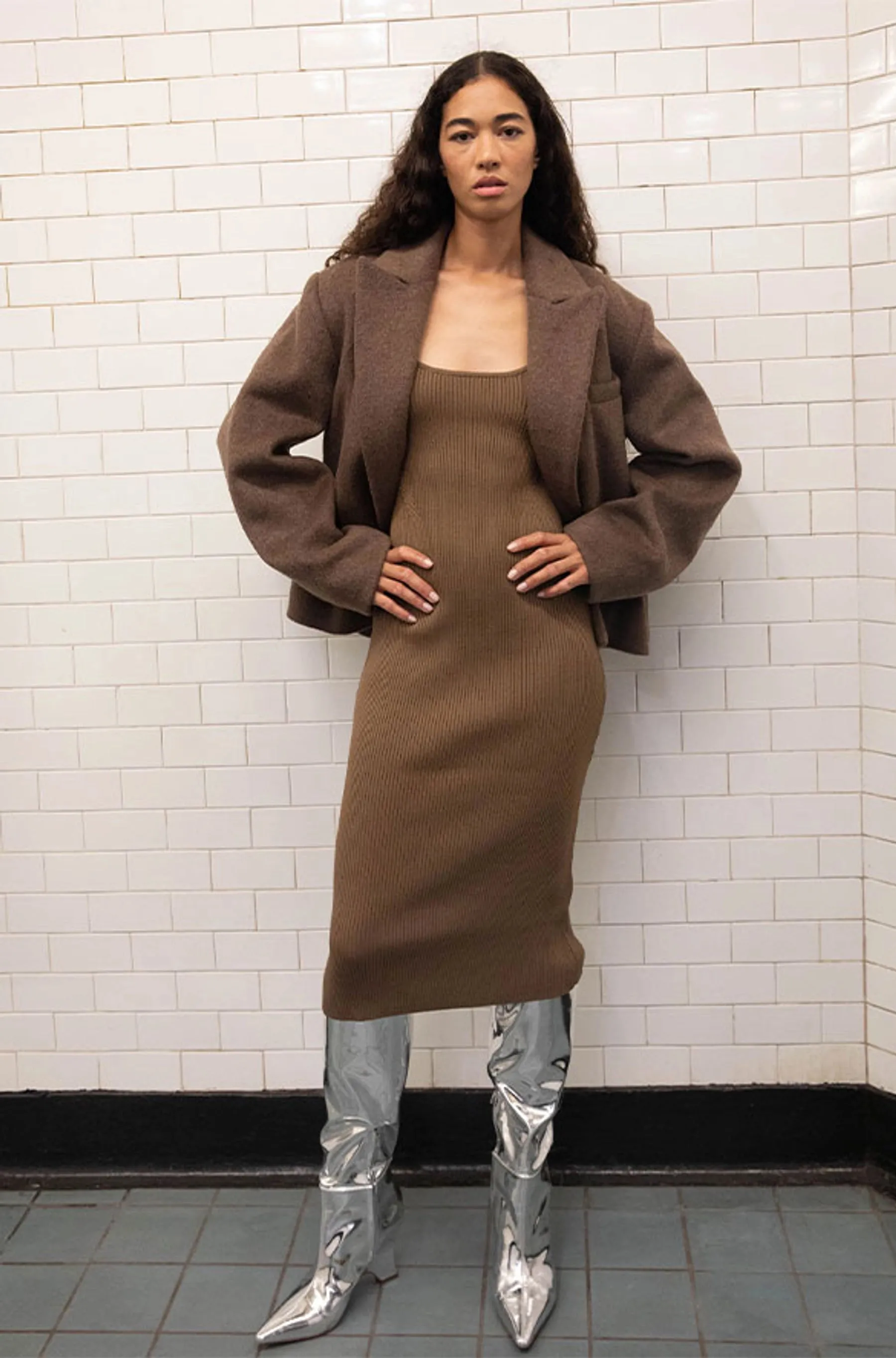 Midi Scoop Neck Dress