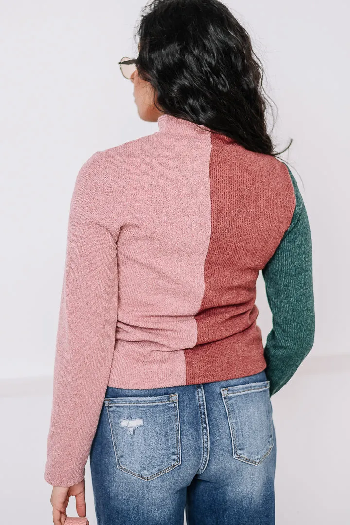 Mix Things Up Color Block Top