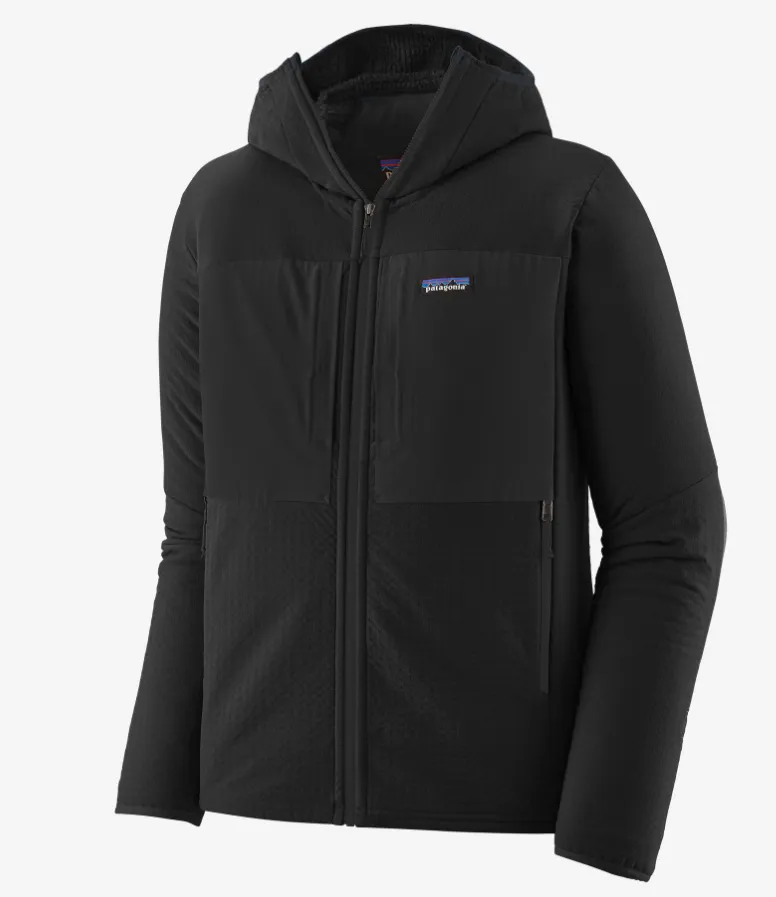 M'S R2 TECHFACE HOODY - BLACK
