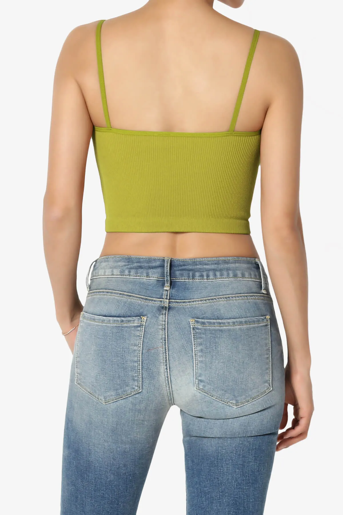 Nadeen Ribbed Seamless Crop Cami