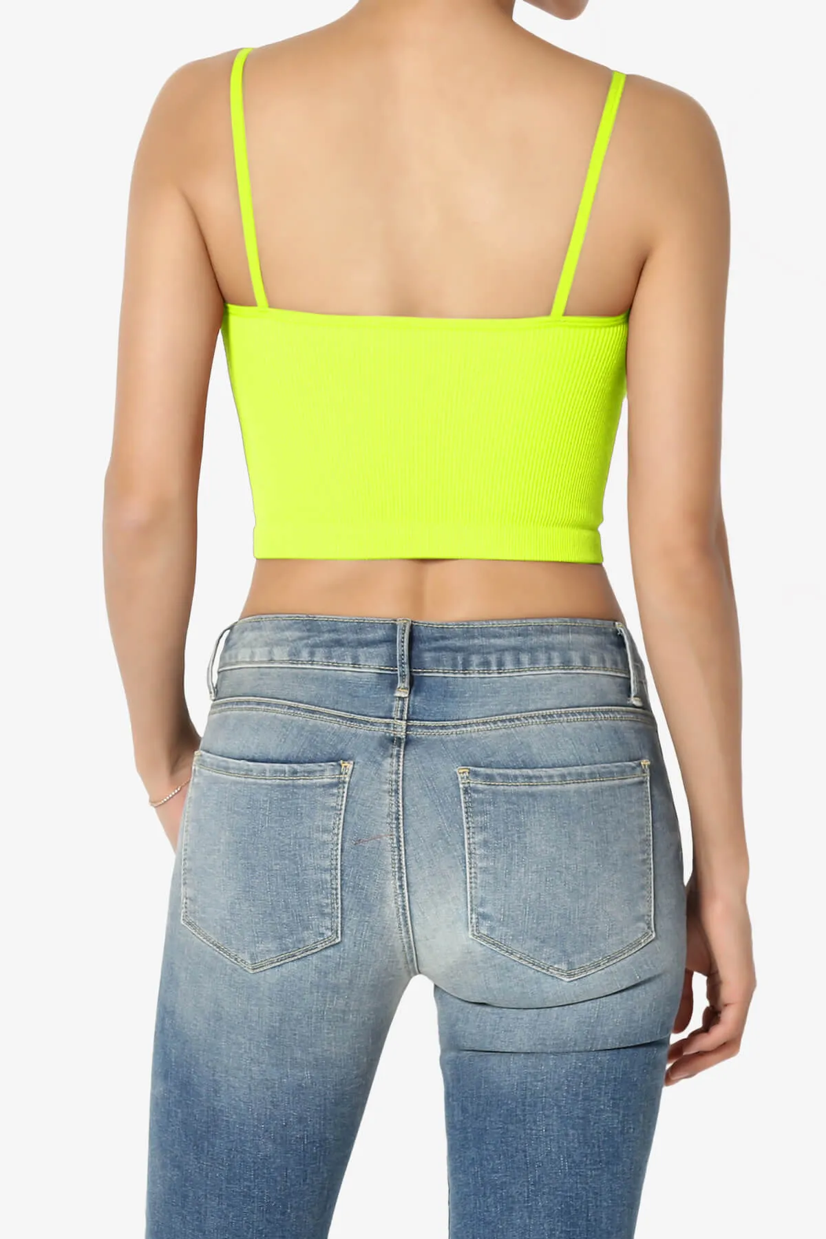 Nadeen Ribbed Seamless Crop Cami