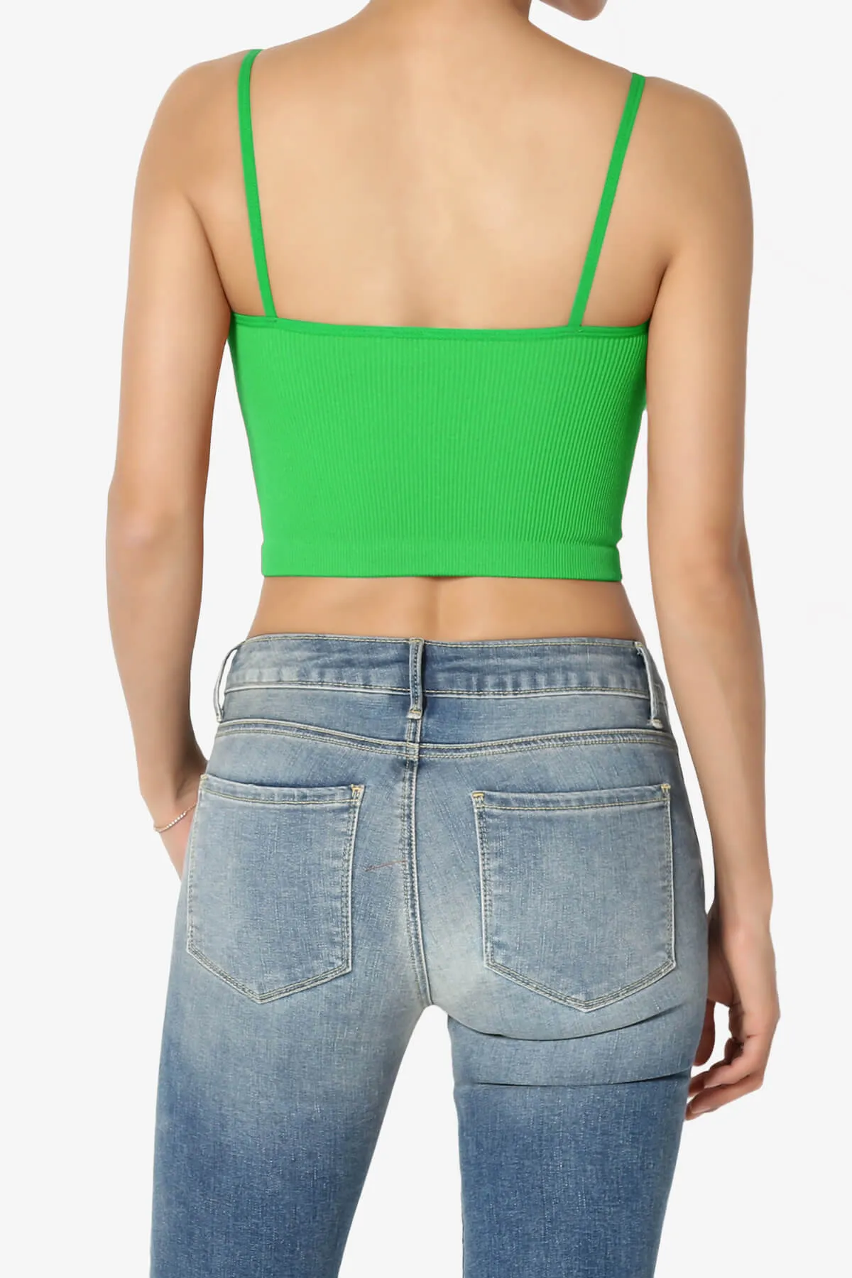 Nadeen Ribbed Seamless Crop Cami