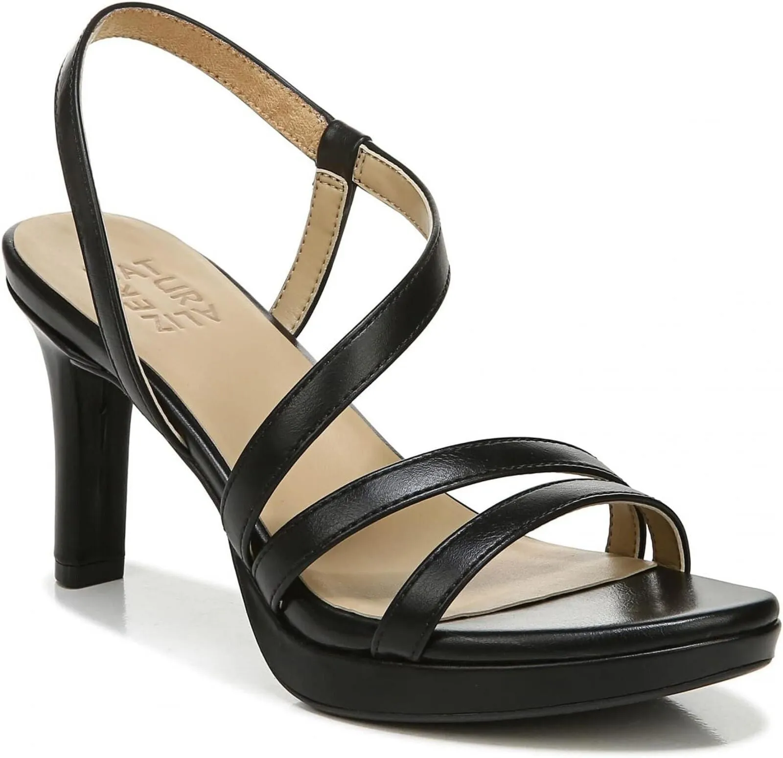 Naturalizer Womens Brenta Heeled Sandal H9892S0 Black 6.5M