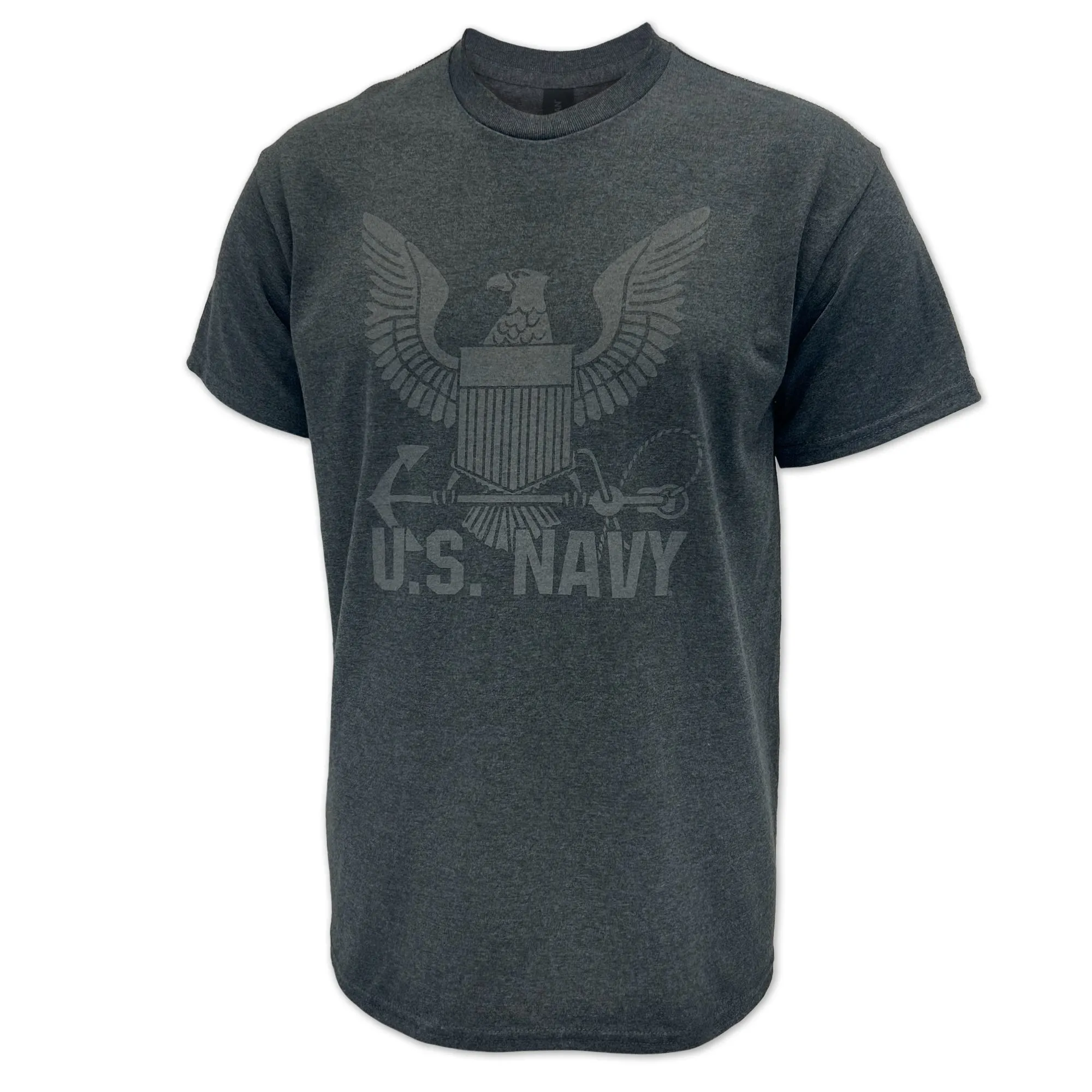 Navy Reflective Logo T-Shirt (Charcoal)