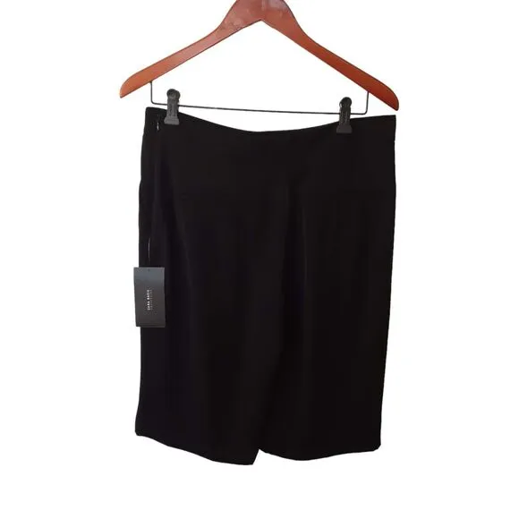 NWT Zara Basic Bermuda Black Shorts Size M Corpcore