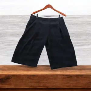 NWT Zara Basic Bermuda Black Shorts Size M Corpcore