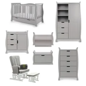 OBABY Stamford Luxe 7 Piece Room Set - Warm Grey