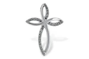 Open Tapered Design Diamond Cross