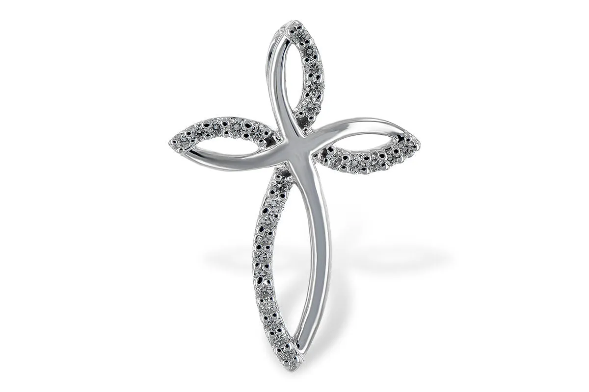 Open Tapered Design Diamond Cross