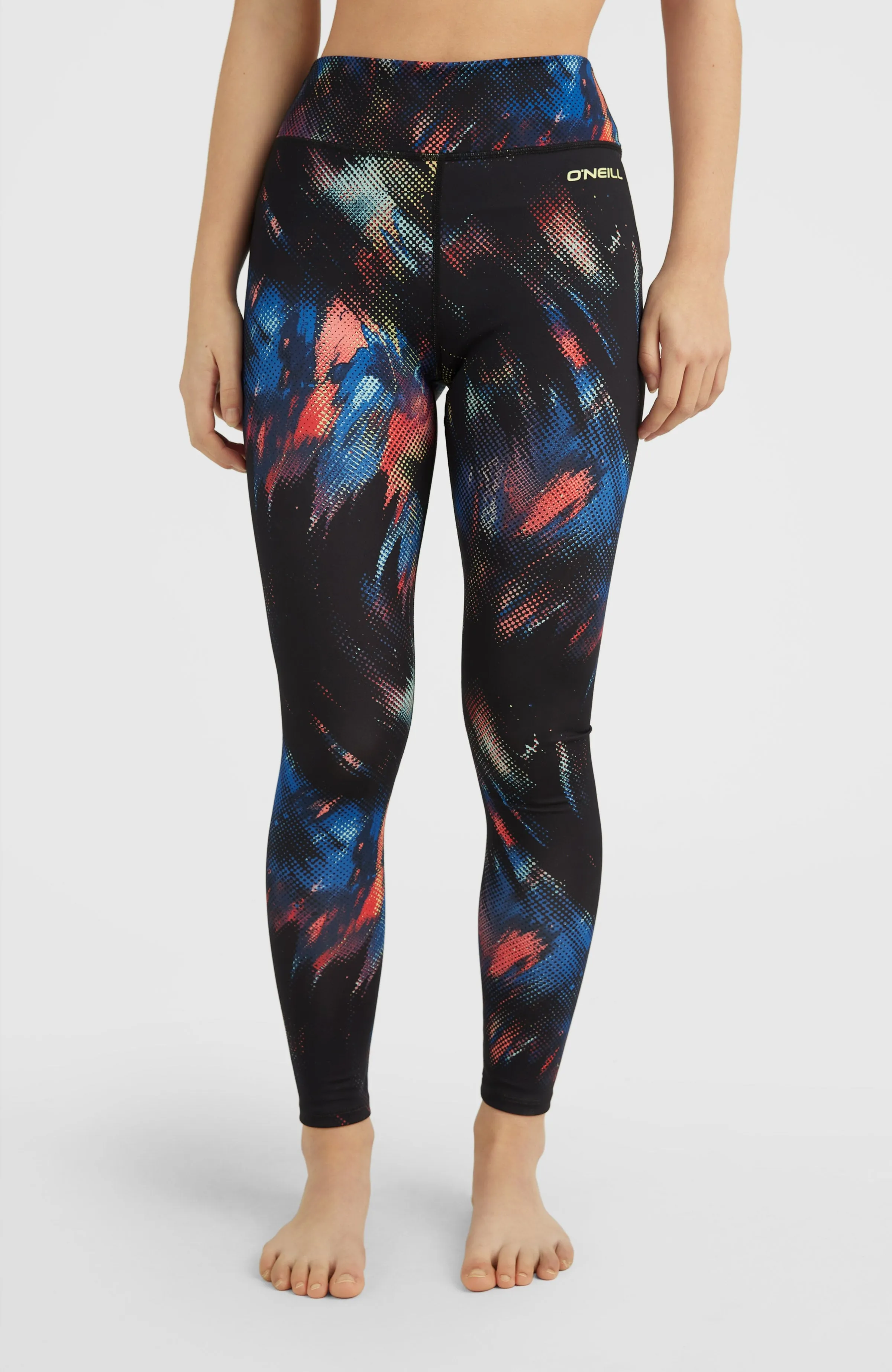 Outdoor Active High-Waist Leggings | Black Future Fade