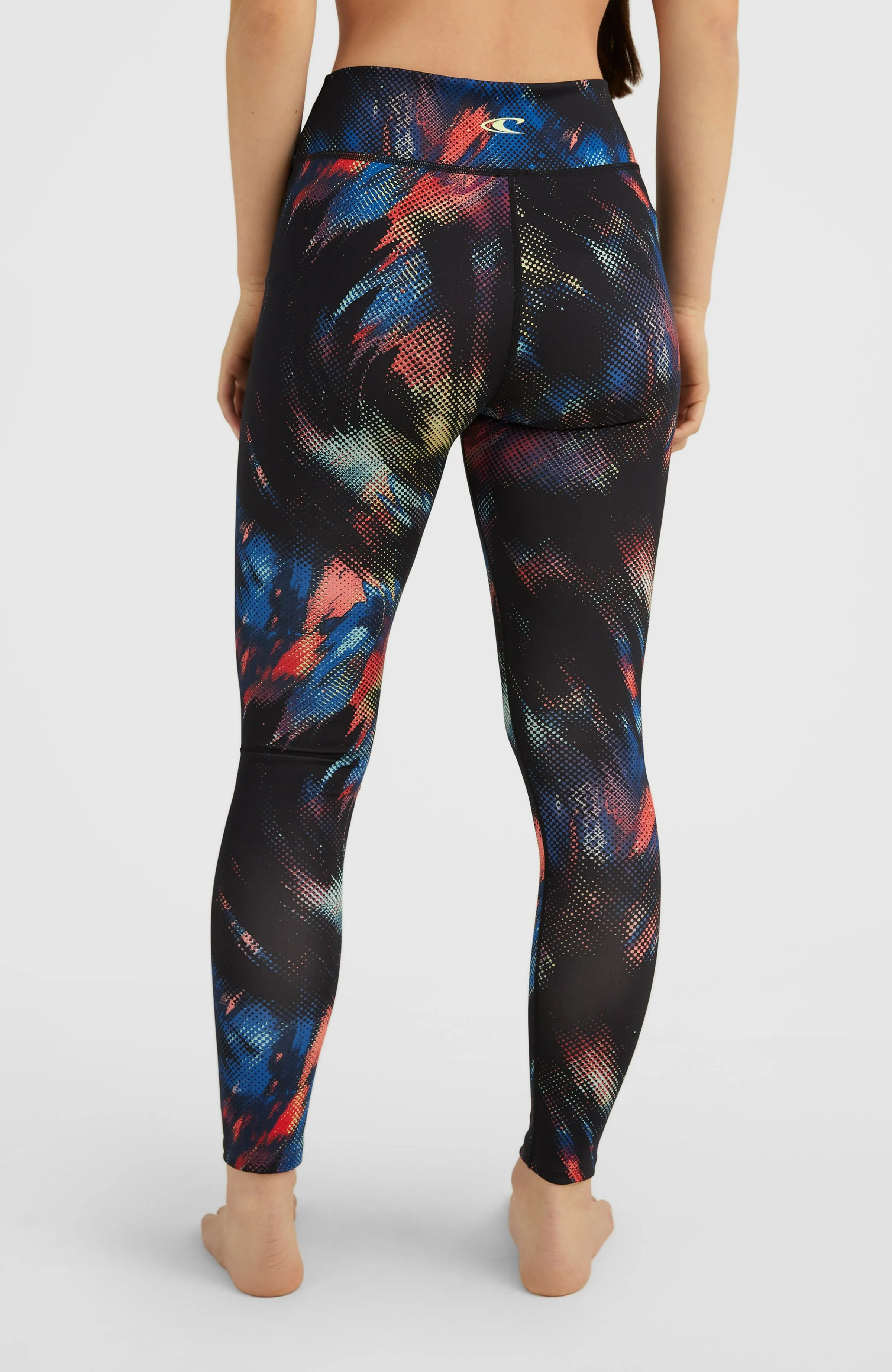 Outdoor Active High-Waist Leggings | Black Future Fade