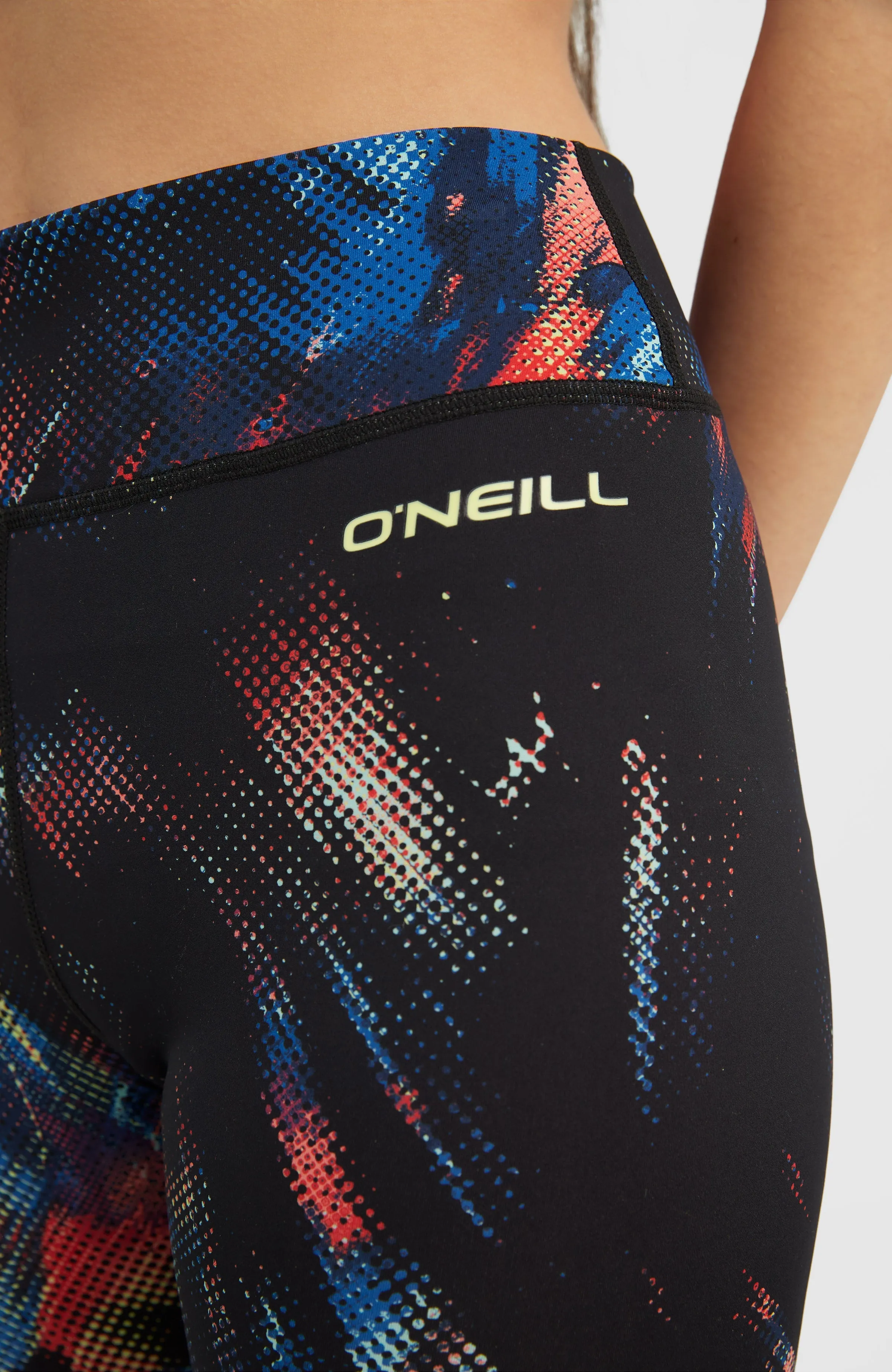 Outdoor Active High-Waist Leggings | Black Future Fade