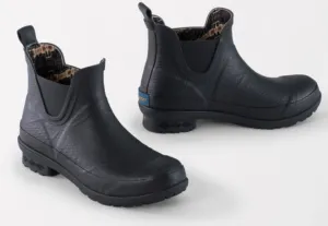 Pendleton Embossed Black Chelsea Rain Boots 82033
