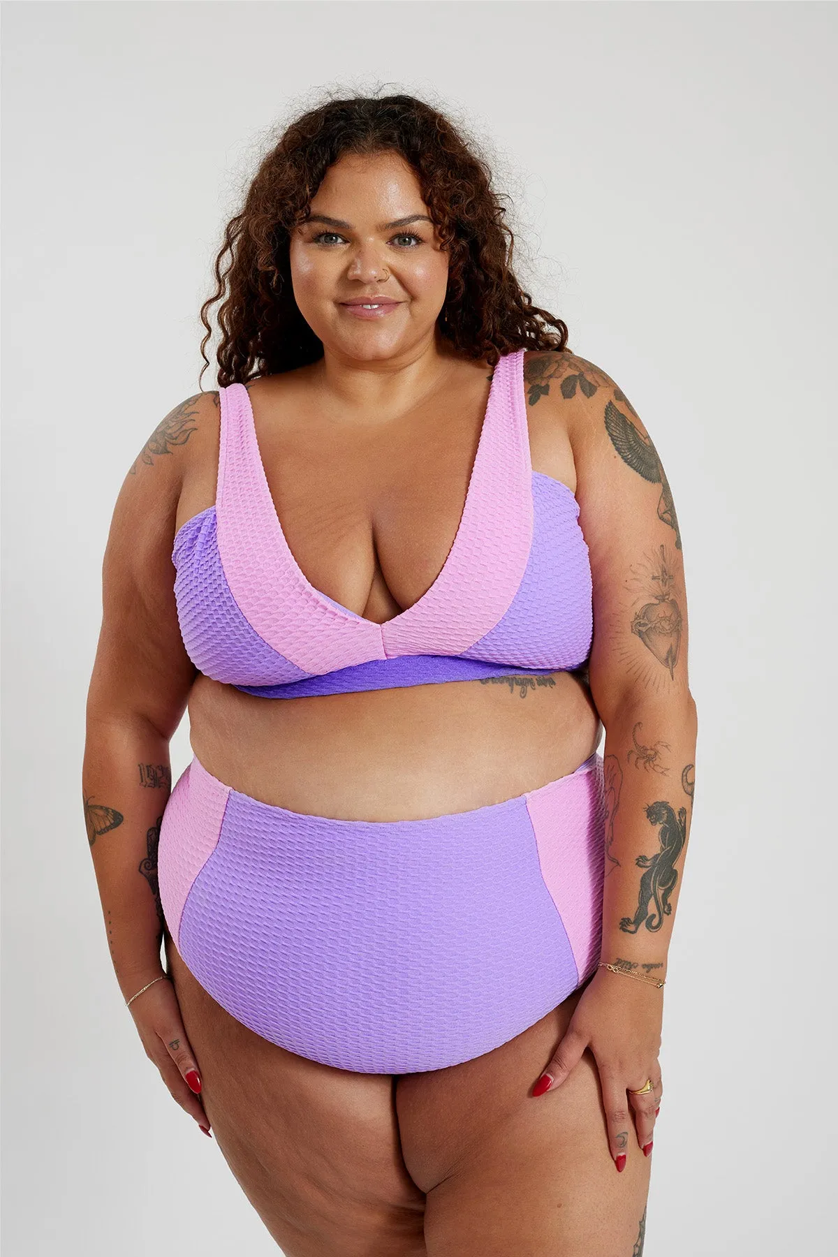 Penelope Bikini Bottom Curve - Lilac Crystal