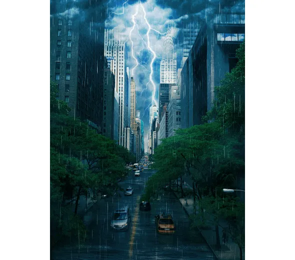 Photoshop Action Animated Raining