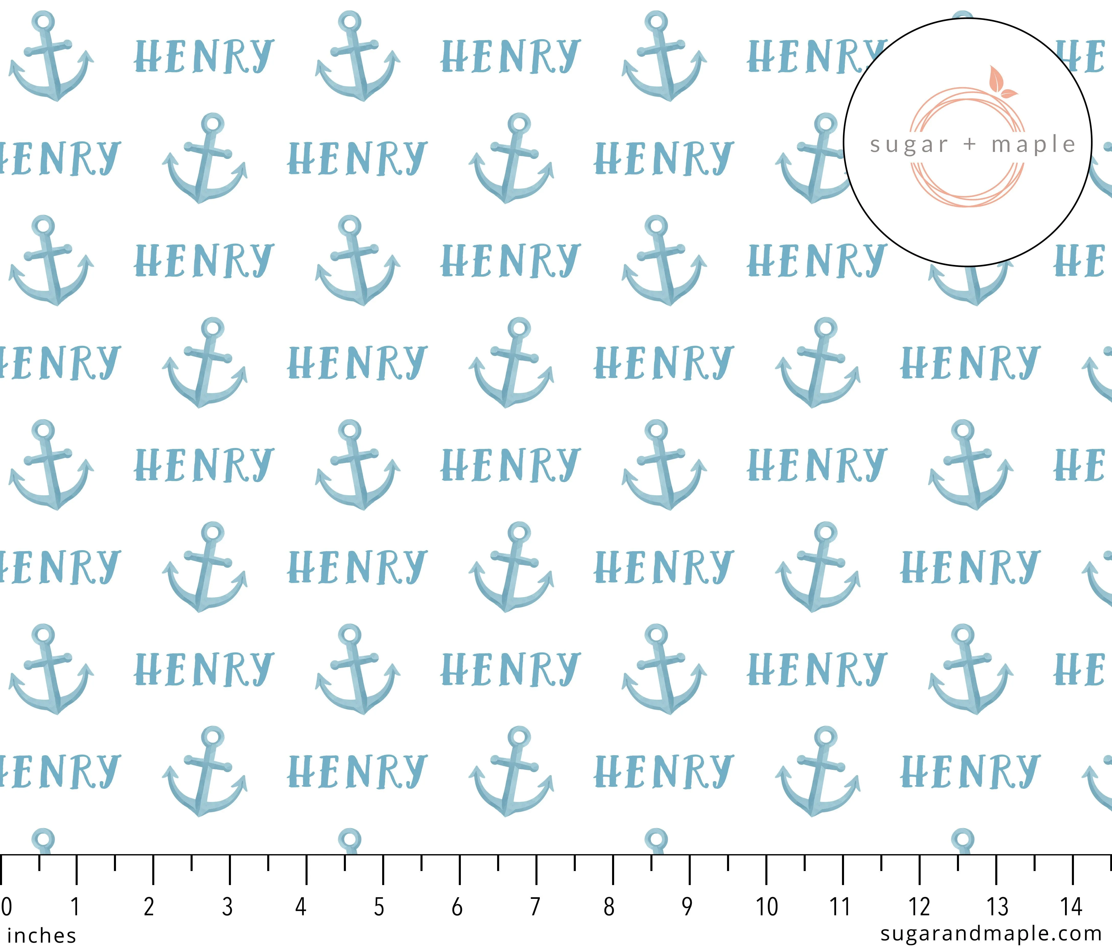 Plush Minky Fleece Personalized Blanket | Anchor