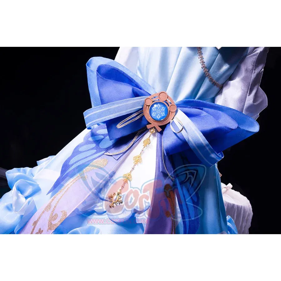PRE-SALE Genshin Impact Kamisato Ayaka Springbloom Missive Cosplay Costume C07445  AAA
