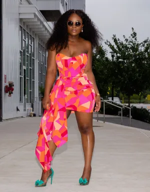 Pretty In Pink Drape Dress