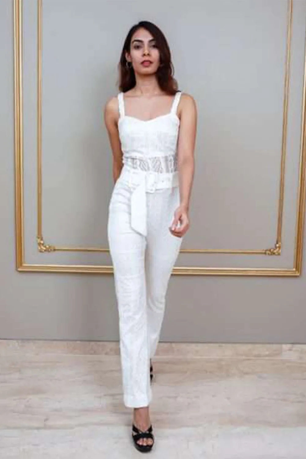 Pristine Lacy Corset Jumpsuit