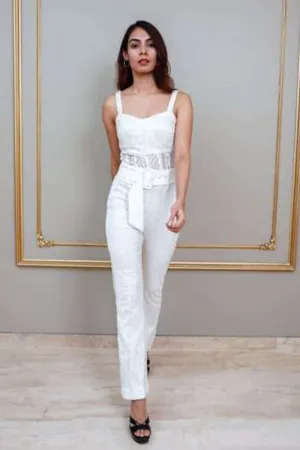 Pristine Lacy Corset Jumpsuit