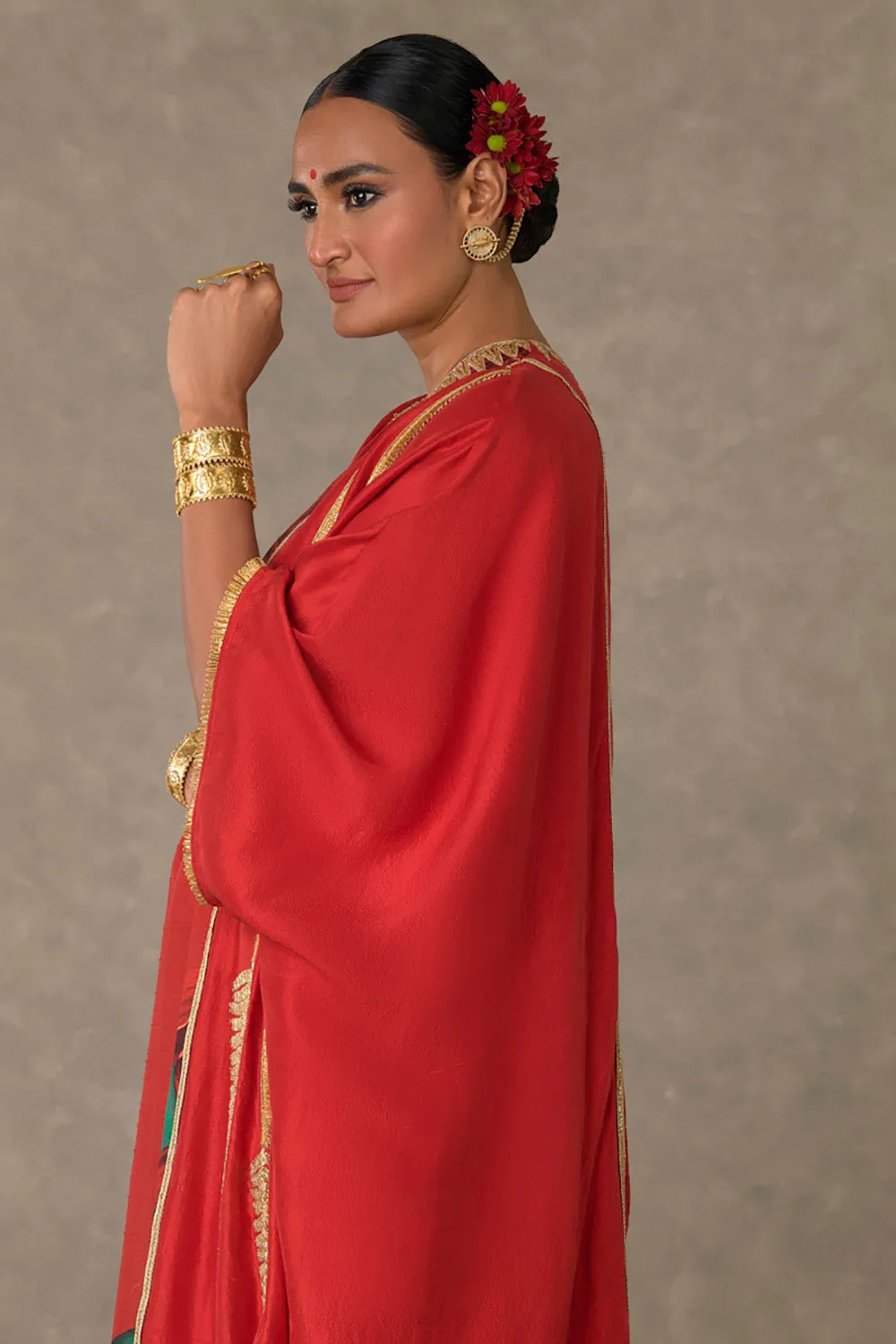 Red Candy Swirl Kaftan