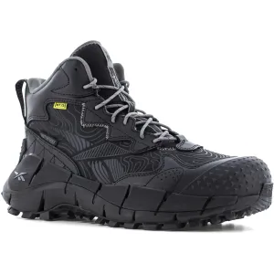 Reebok Men's Zig Kinetica Trail Inspired Waterproof Metguard Work Boot- Black- RB3022